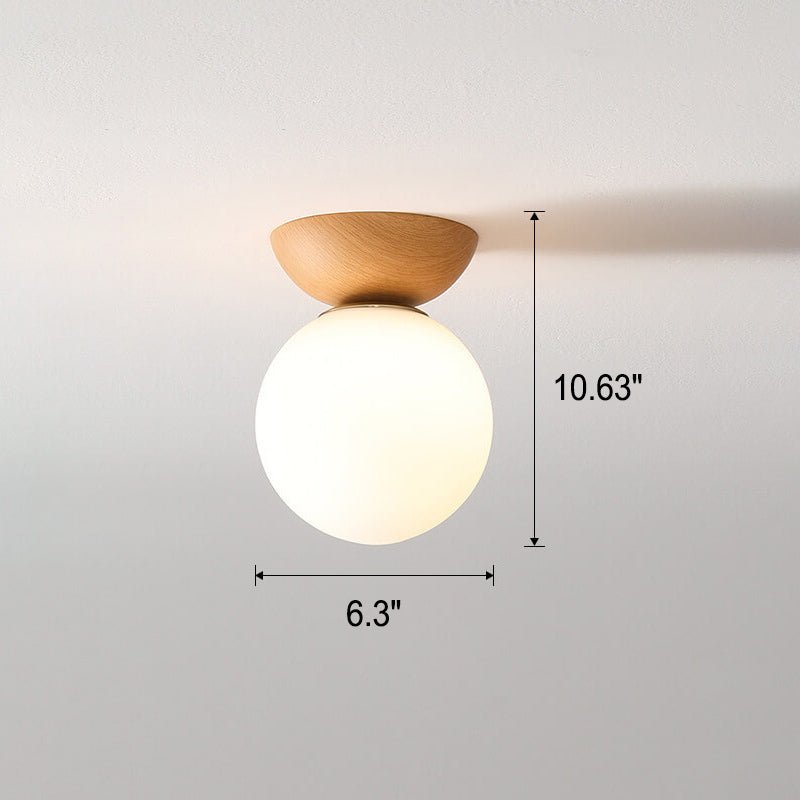 Plafonnier japonais | Bois et verre, 3 températures