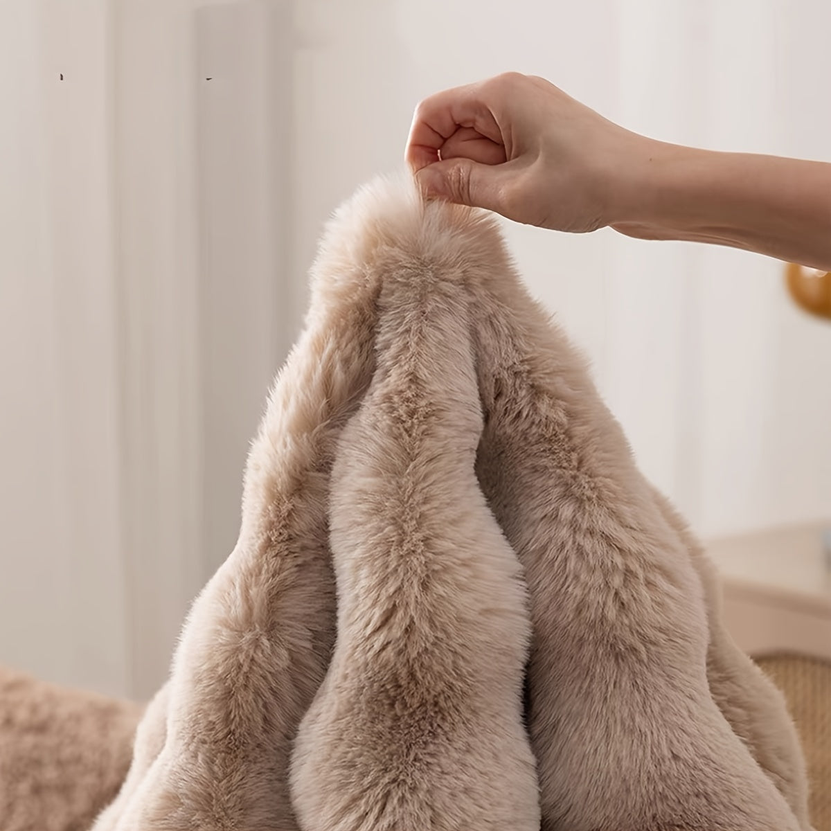 Tapis rond Cloud Comfort | Moelleux à effet bulles, 90 cm