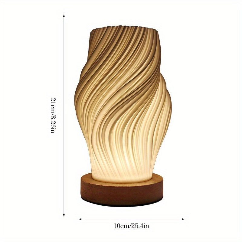 Lampe à poser LED Swirl | Chevet et bureau, 3 intensités