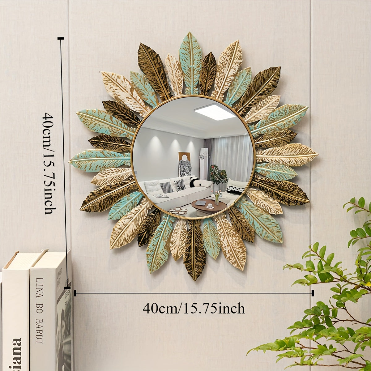 Un soleil de métal pour réveiller un mur nu