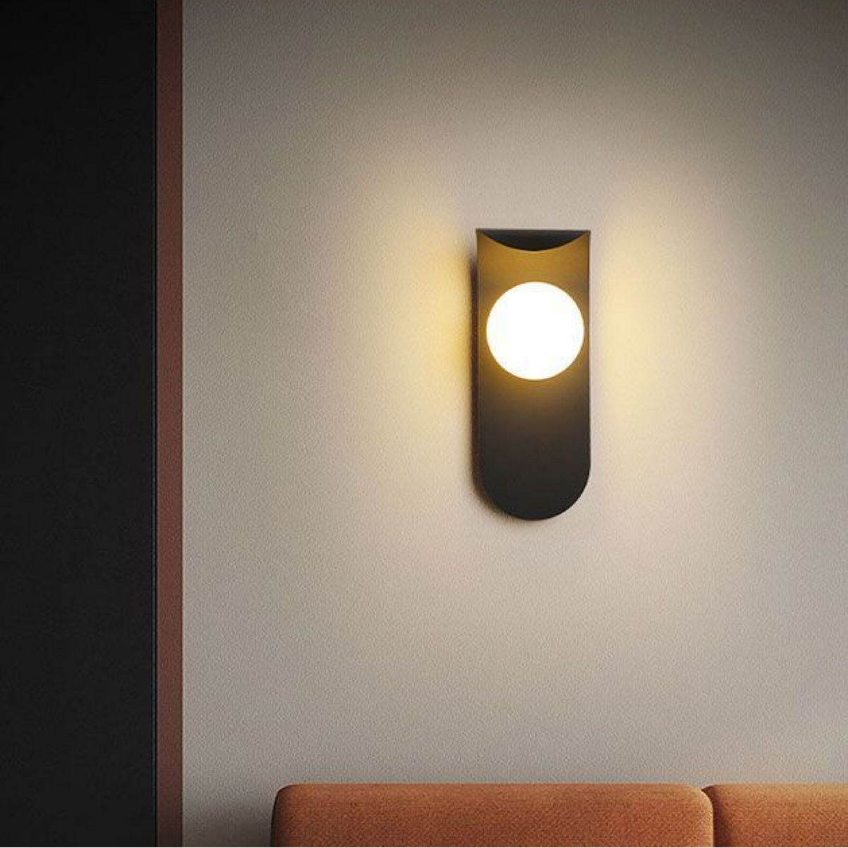 Applique murale scandinave | Verre dépoli, 2 coloris