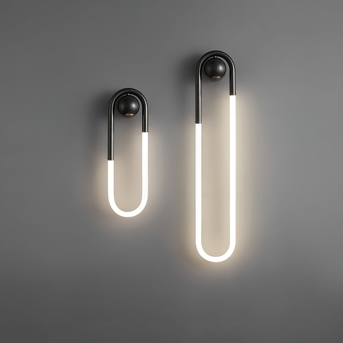 Applique murale LED laiton et noir | 45 ou 75 cm