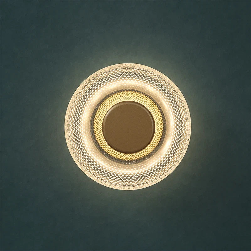 Applique disque en verre coloré | LED intégrée, Ø 17 cm