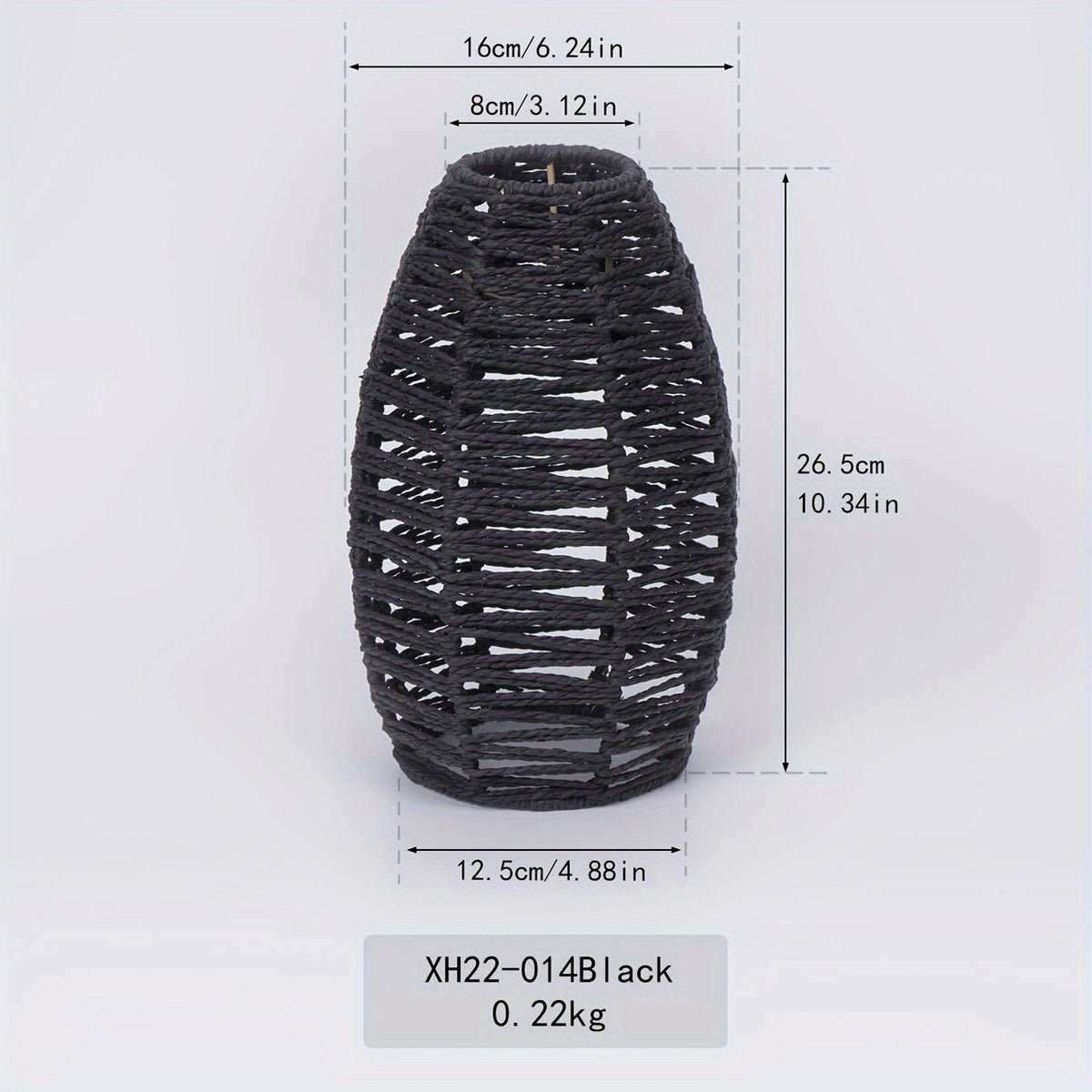 Abat-jour de suspension tressé | Corde naturelle, 4 coloris