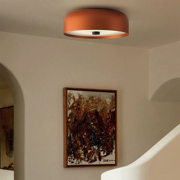 Plafonnier nordique rétro LED | 3 diamètres, 3 coloris