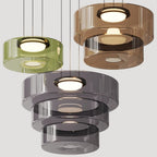 Suspension en verre Bauhaus | 3 diamètres, 3 teintes