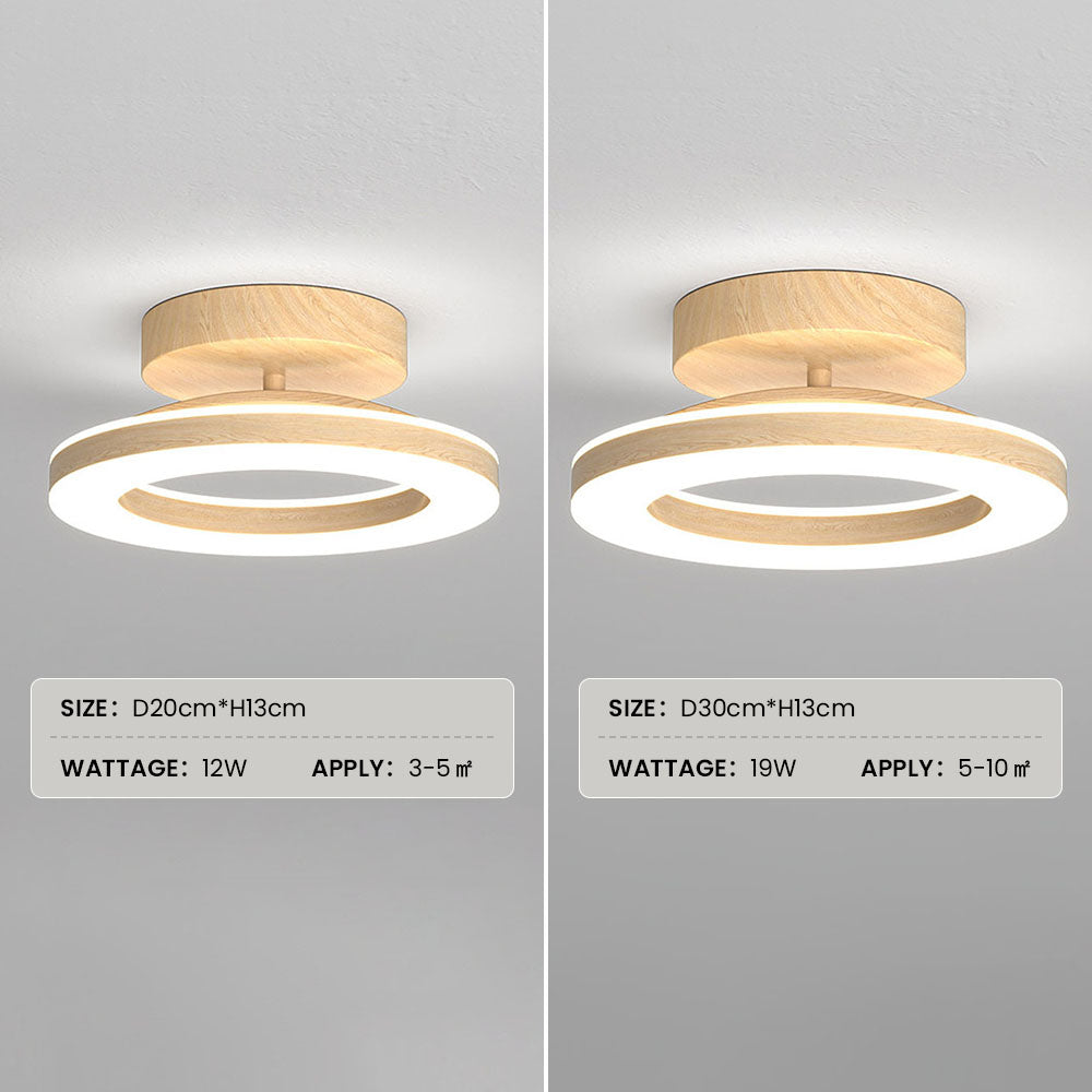 Plafonnier LED rond en acrylique | Ø 20 ou 30 cm, couloir