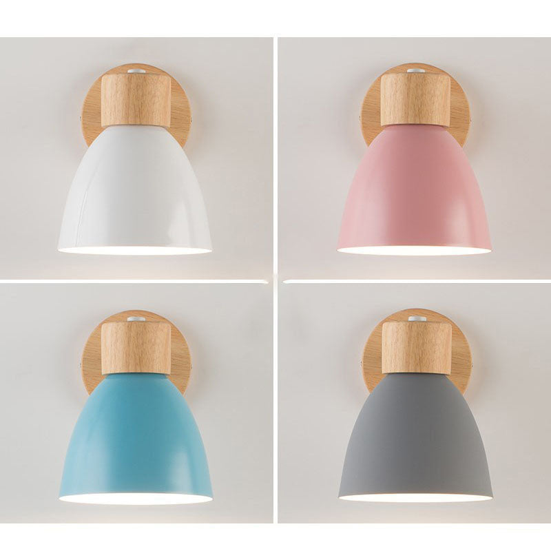 Applique murale bois et fer | Minimaliste, 6 coloris macaron