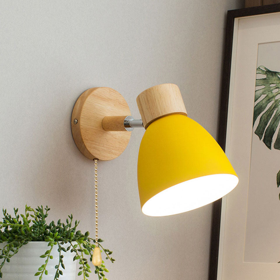 Applique murale bois et fer | Minimaliste, 6 coloris macaron