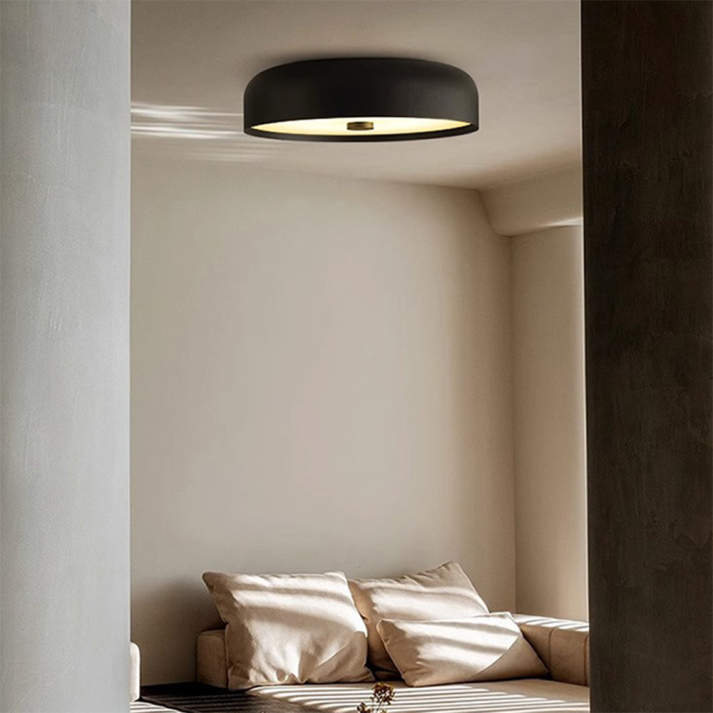 Plafonnier nordique rétro LED | 3 diamètres, 3 coloris