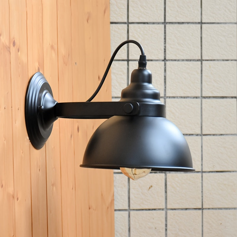 Applique murale industrielle | Métal noir, bras orientable