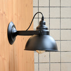 Applique murale industrielle | Métal noir, bras orientable