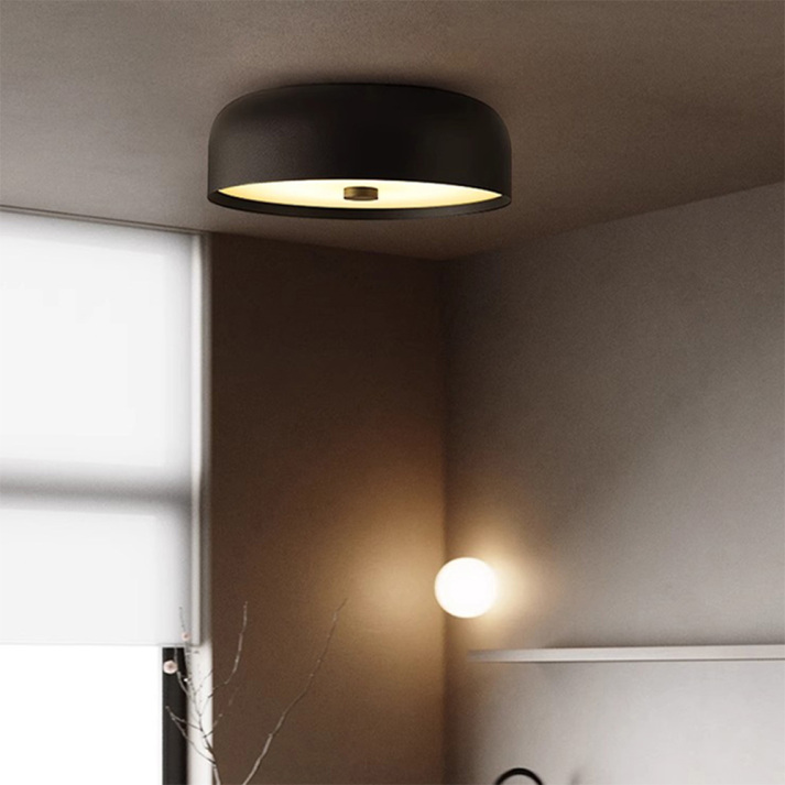 Plafonnier nordique rétro LED | 3 diamètres, 3 coloris