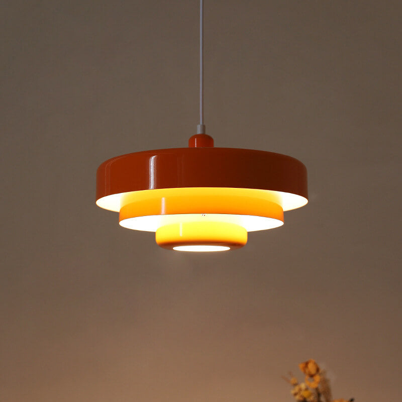 Suspension nordique vintage à étages | Métal Ø 34,5 cm