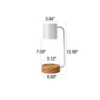Lampe chauffe-bougie japonaise | Base en bois, 33 cm