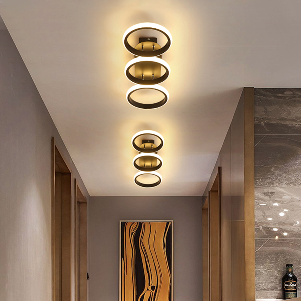 Plafonnier LED à anneaux | Design contemporain épuré