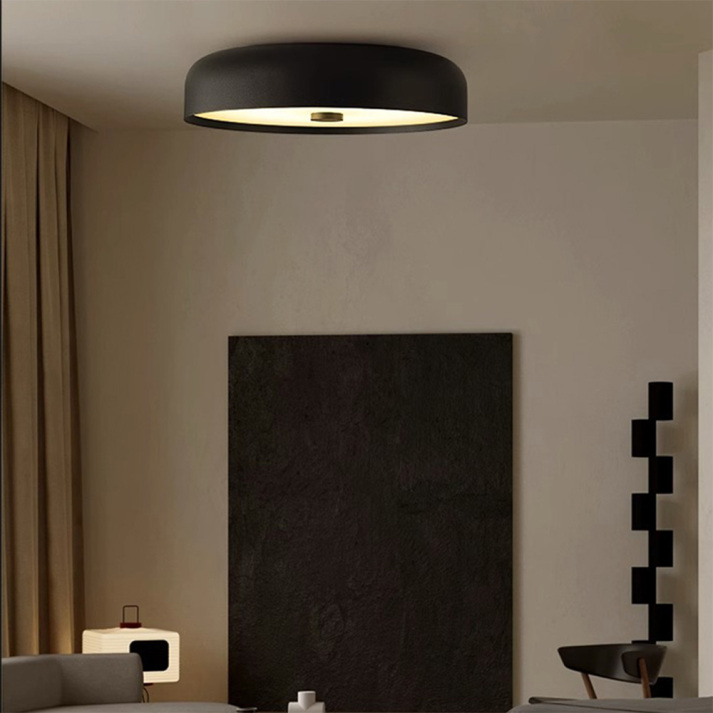 Plafonnier nordique rétro LED | 3 diamètres, 3 coloris