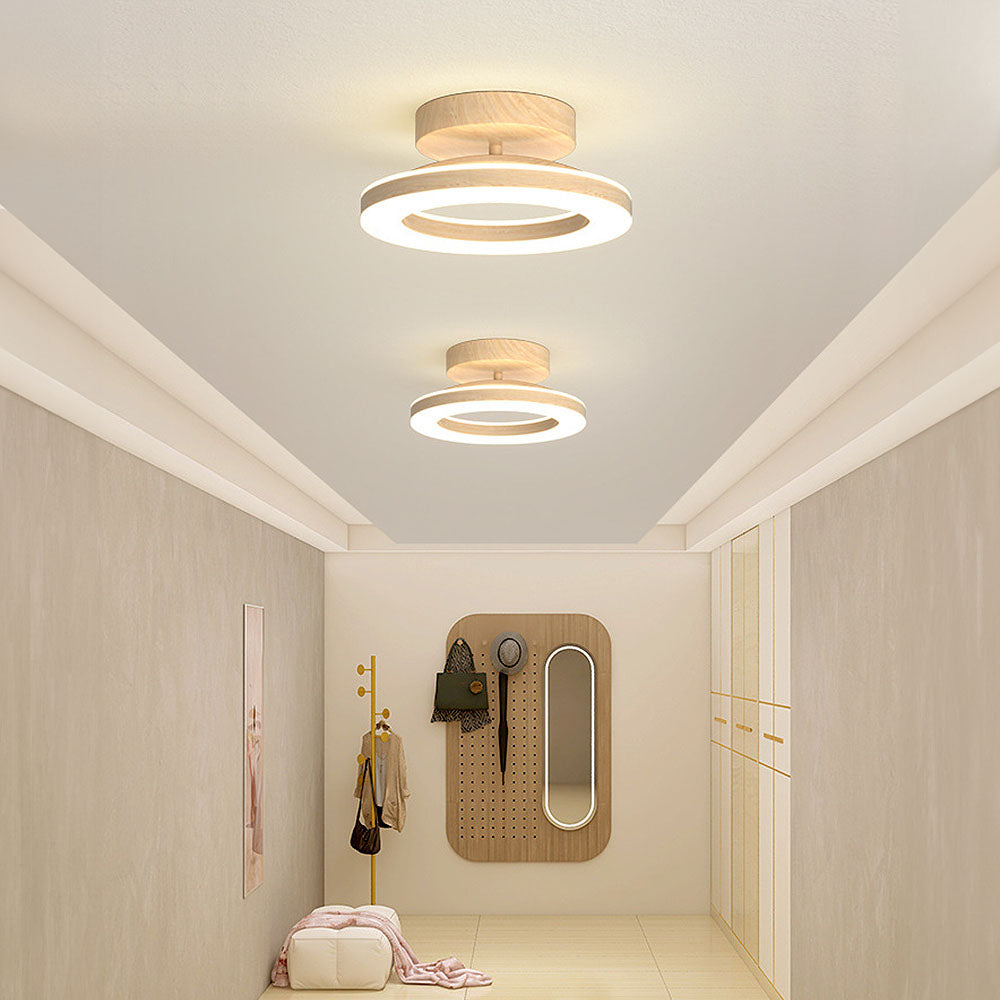 Plafonnier LED rond en acrylique | Ø 20 ou 30 cm, couloir