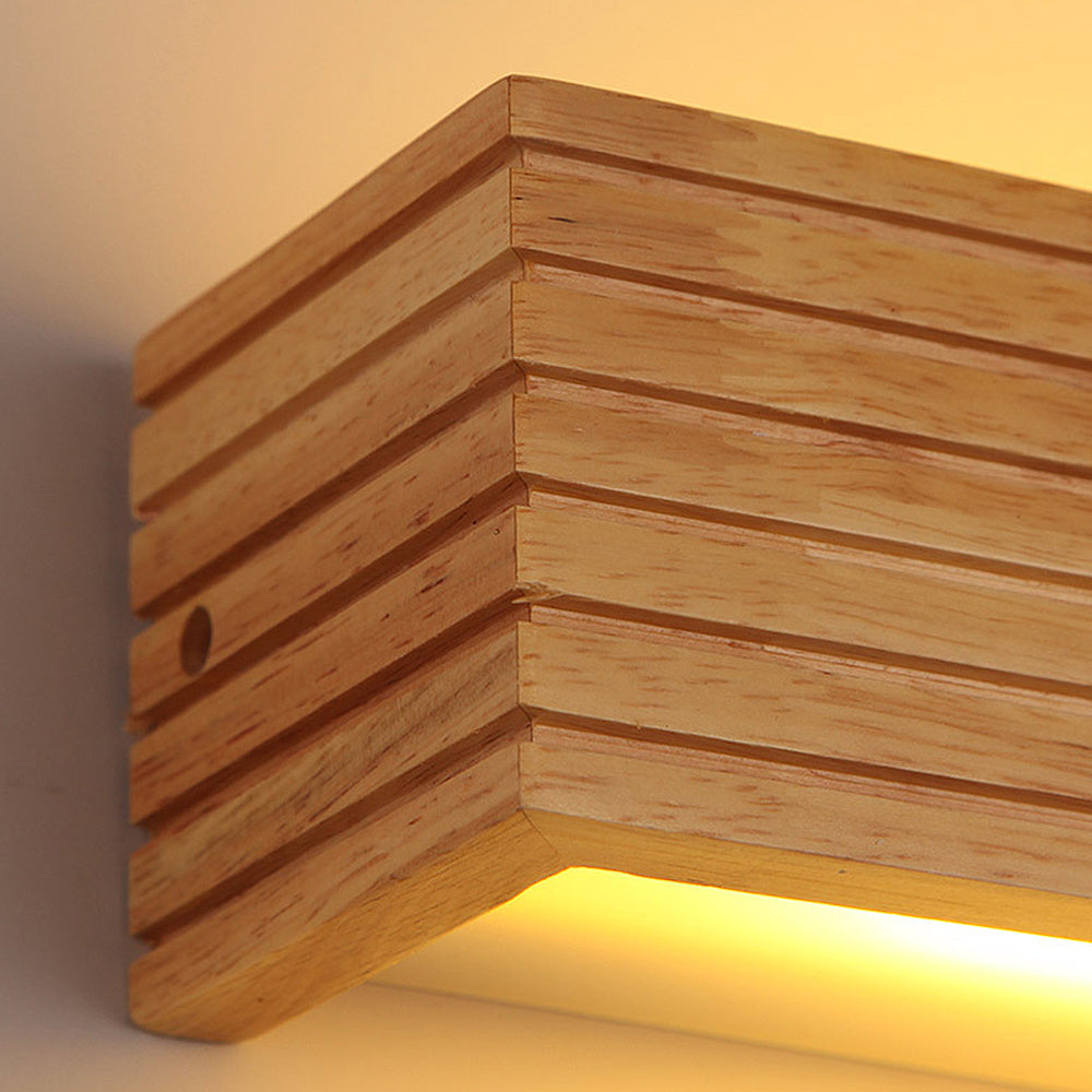 Applique murale LED en bois | Minimaliste, 35 ou 45 cm