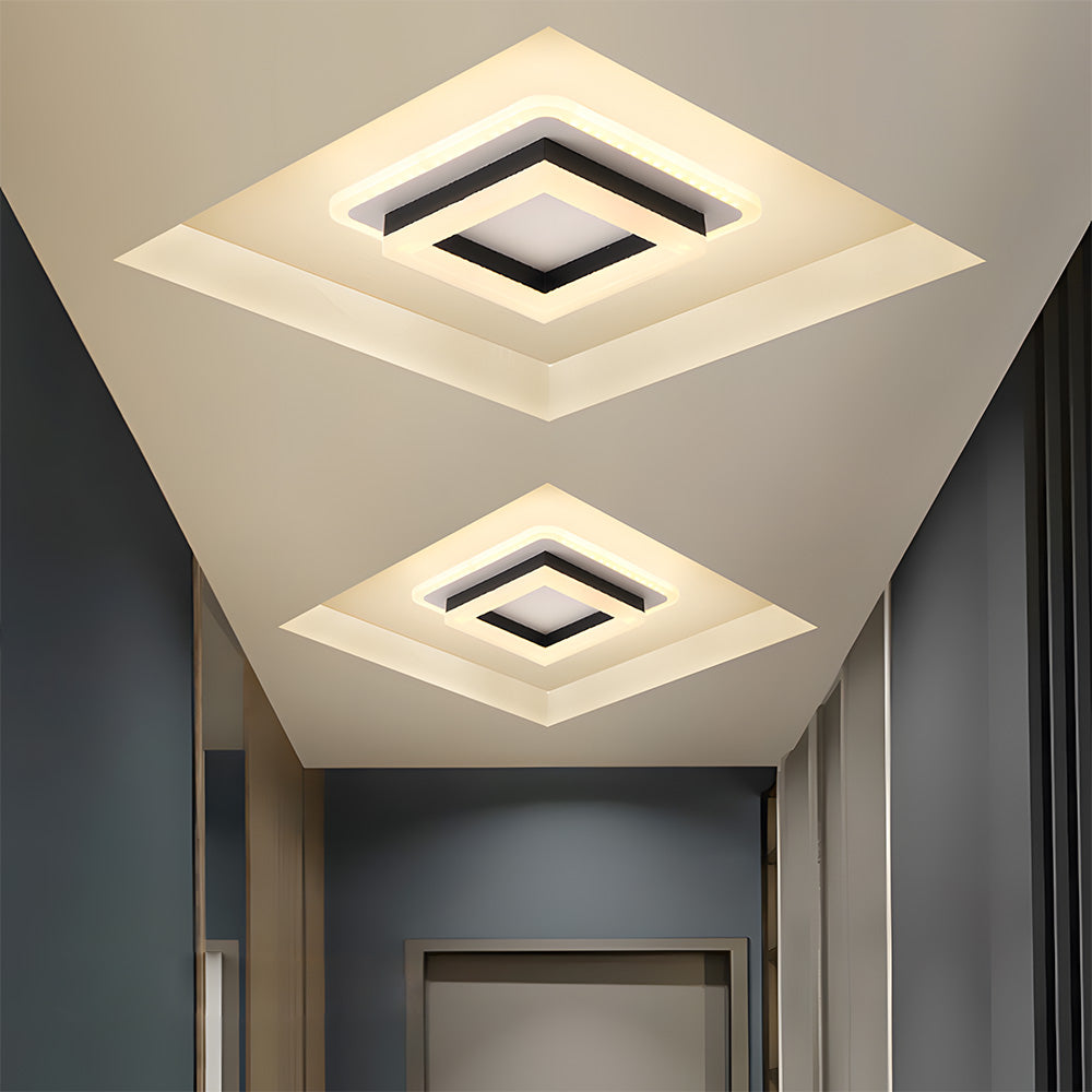 Plafonnier LED carré 24 W | 1920 lm, 20 × 20 cm