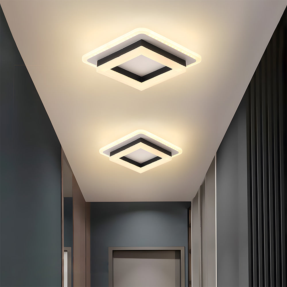 Plafonnier LED carré 24 W | 1920 lm, 20 × 20 cm