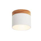 Plafonnier LED scandinave Macaron | Bois naturel, 7 coloris