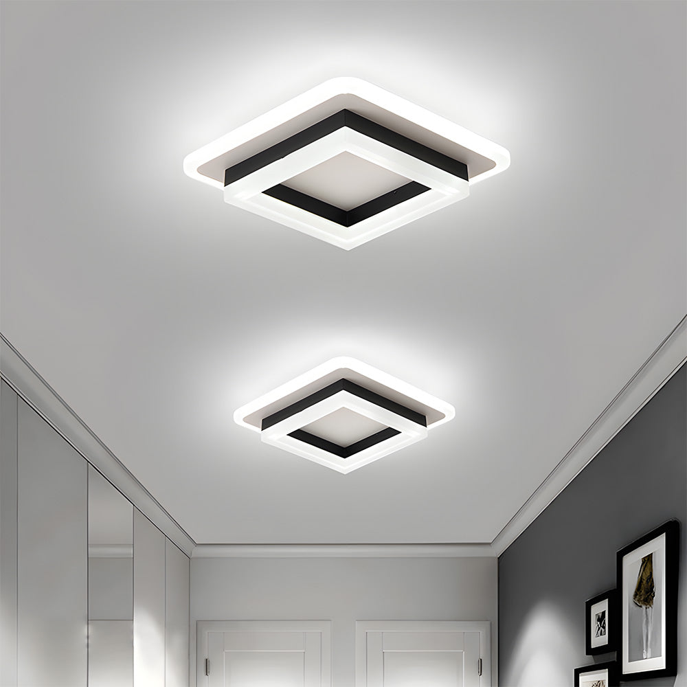 Plafonnier LED carré 24 W | 1920 lm, 20 × 20 cm