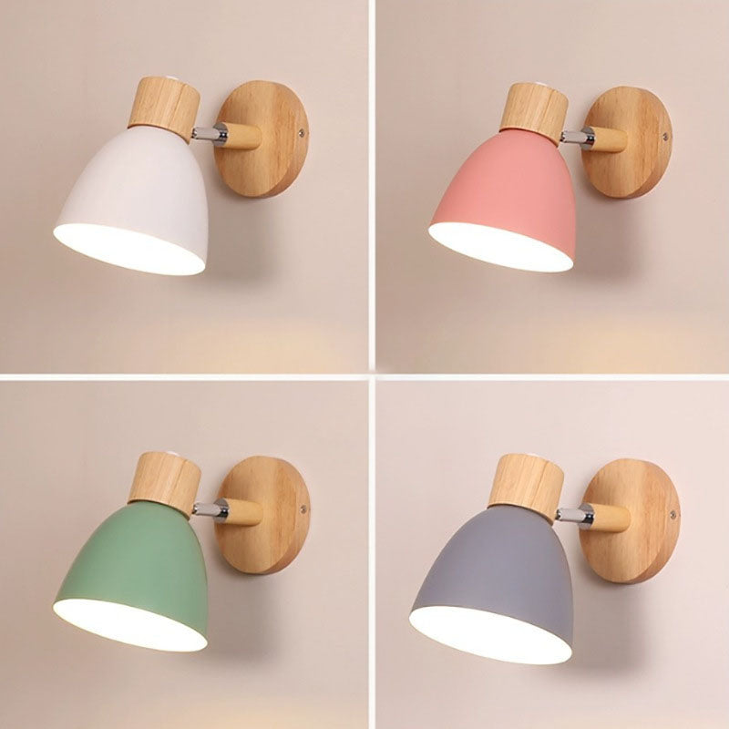 Applique murale bois et fer | Minimaliste, 6 coloris macaron
