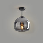 Plafonnier boule en verre nordique | Semi-encastré, Ø 25 cm
