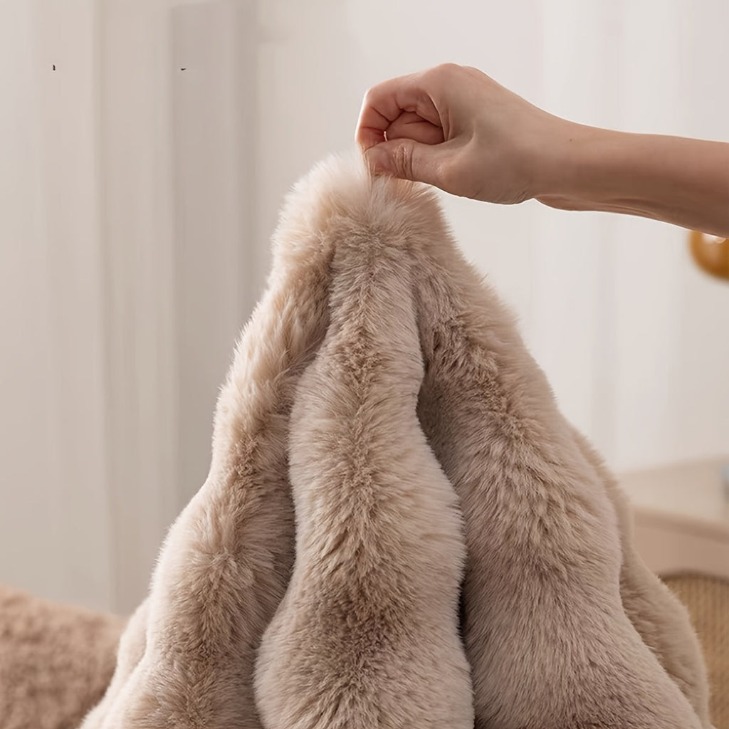 Tapis rond Cloud Comfort | Moelleux à effet bulles, 90 cm