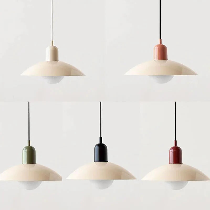 Suspension Macaron Bauhaus | Dôme coloré Ø 32 cm