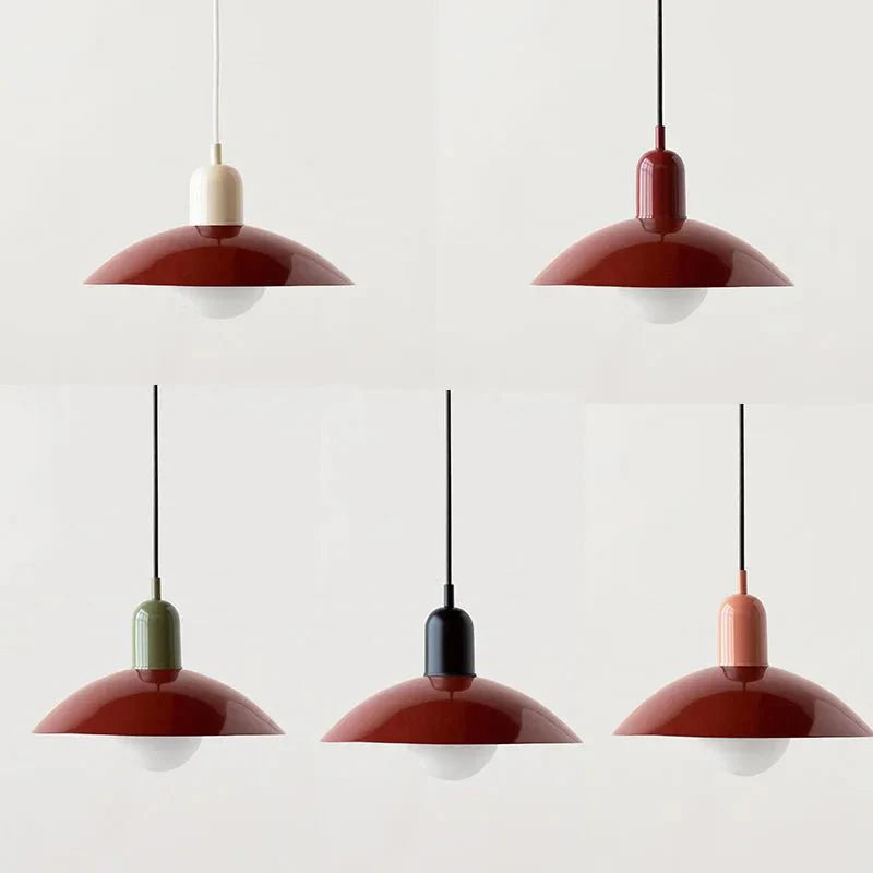 Suspension Macaron Bauhaus | Dôme coloré Ø 32 cm