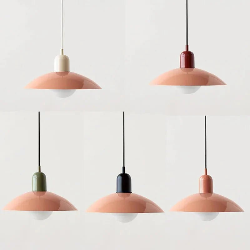 Suspension Macaron Bauhaus | Dôme coloré Ø 32 cm