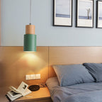 Suspension Macaron nordique | Bois et aluminium, 5 coloris