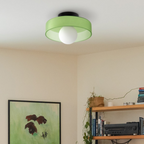 Plafonnier LED Veyro | Verre Ø25 cm, 6 coloris