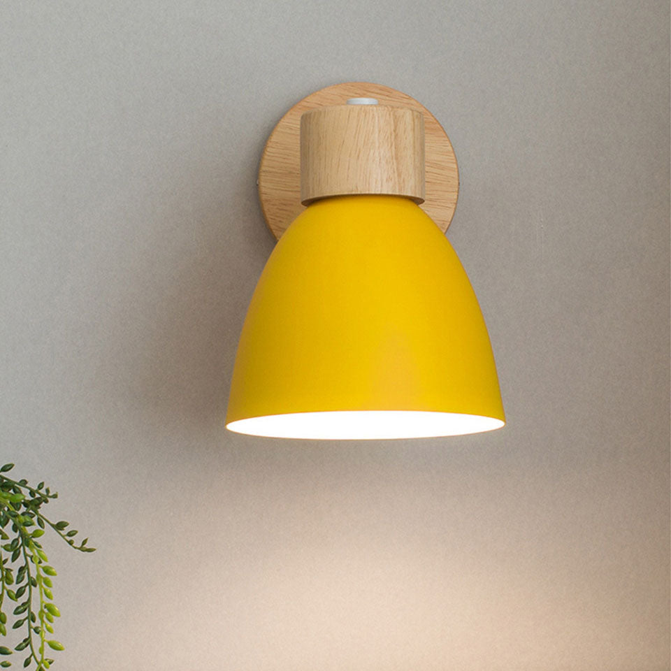 Applique murale bois et fer | Minimaliste, 6 coloris macaron