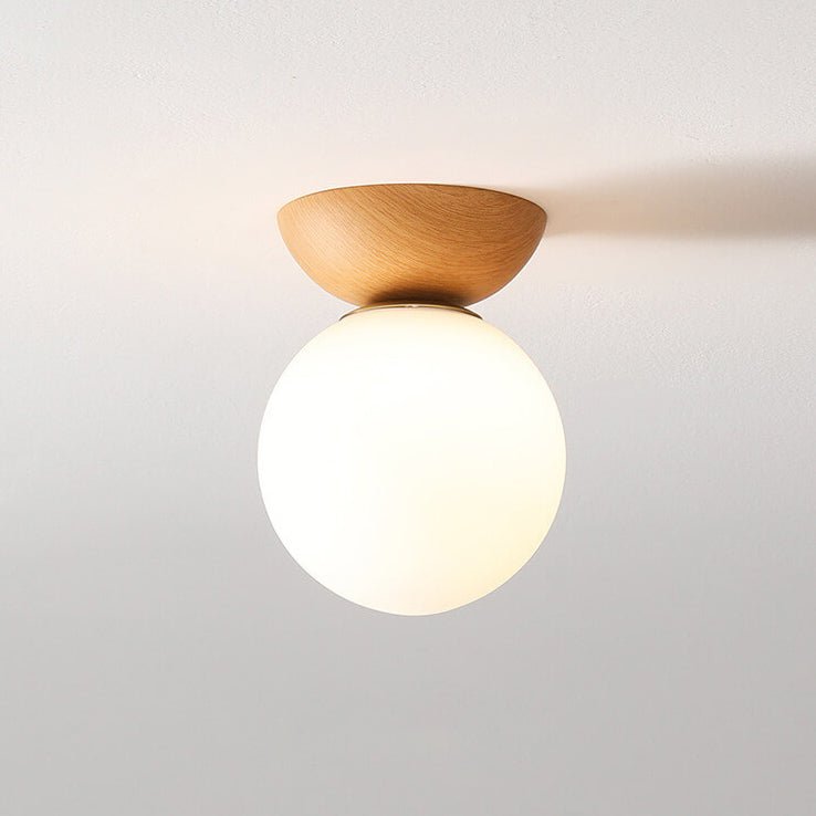 Plafonnier japonais | Bois et verre, 3 températures