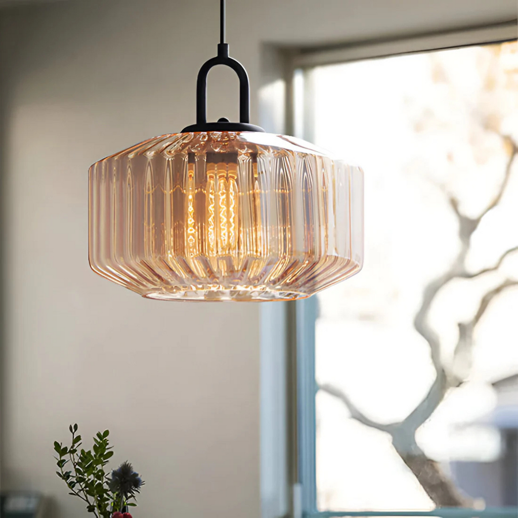 Suspension en verre Mireta | Verre teinté, Ø 28 cm