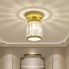 Plafonnier en cristal | Semi-encastré moderne pour entrée