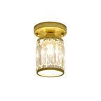 Plafonnier en cristal | Semi-encastré moderne pour entrée