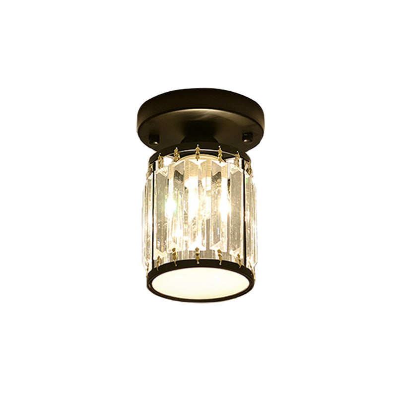 Plafonnier en cristal | Semi-encastré moderne pour entrée