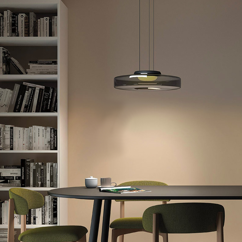 Suspension en verre Bauhaus | 3 diamètres, 3 teintes