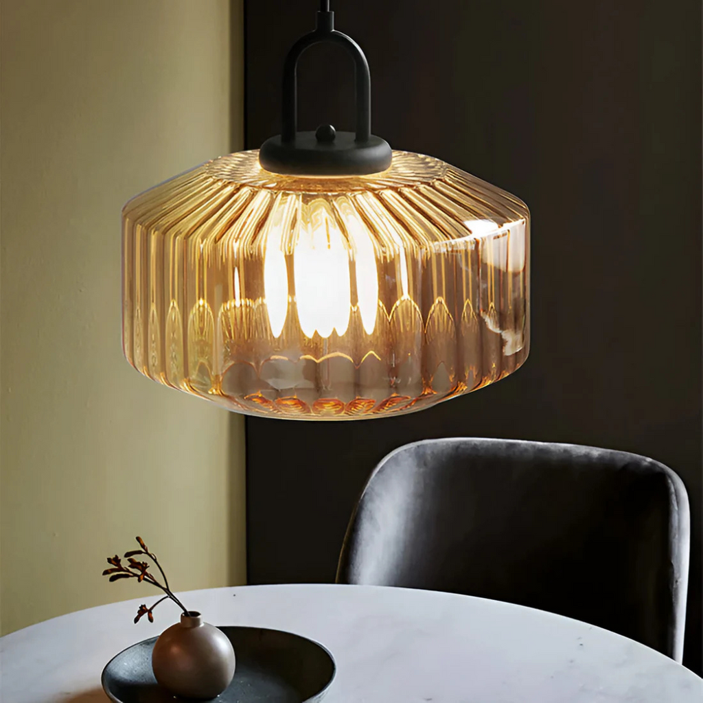 Suspension en verre Mireta | Verre teinté, Ø 28 cm