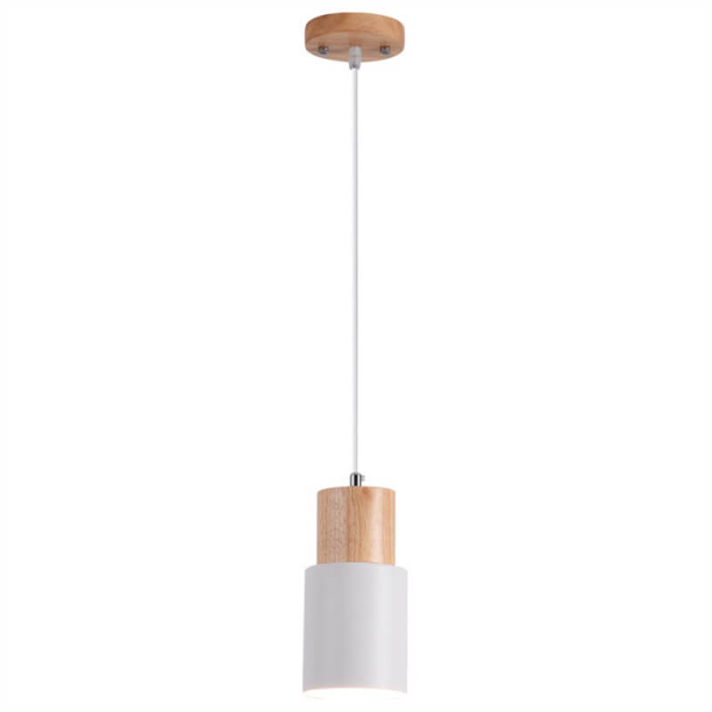 Suspension Macaron nordique | Bois et aluminium, 5 coloris