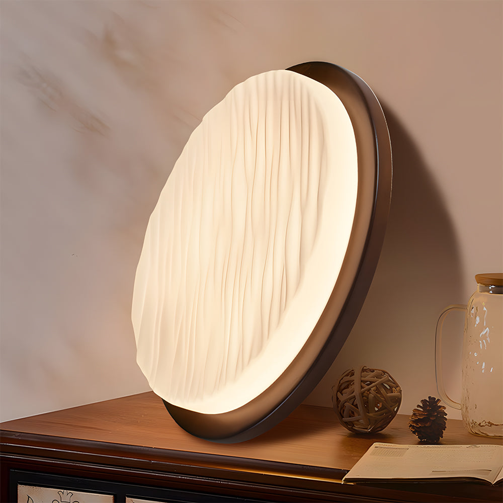 Plafonnier LED Art déco | Verre sculpté, Ø30 à Ø53 cm