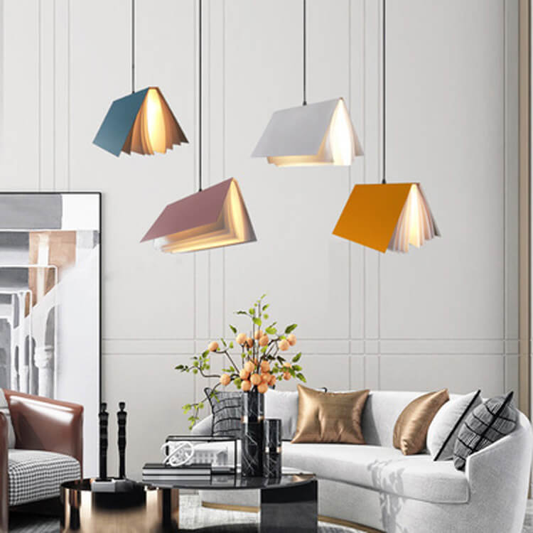 Suspension livre envolé | Plafonnier design 5 coloris