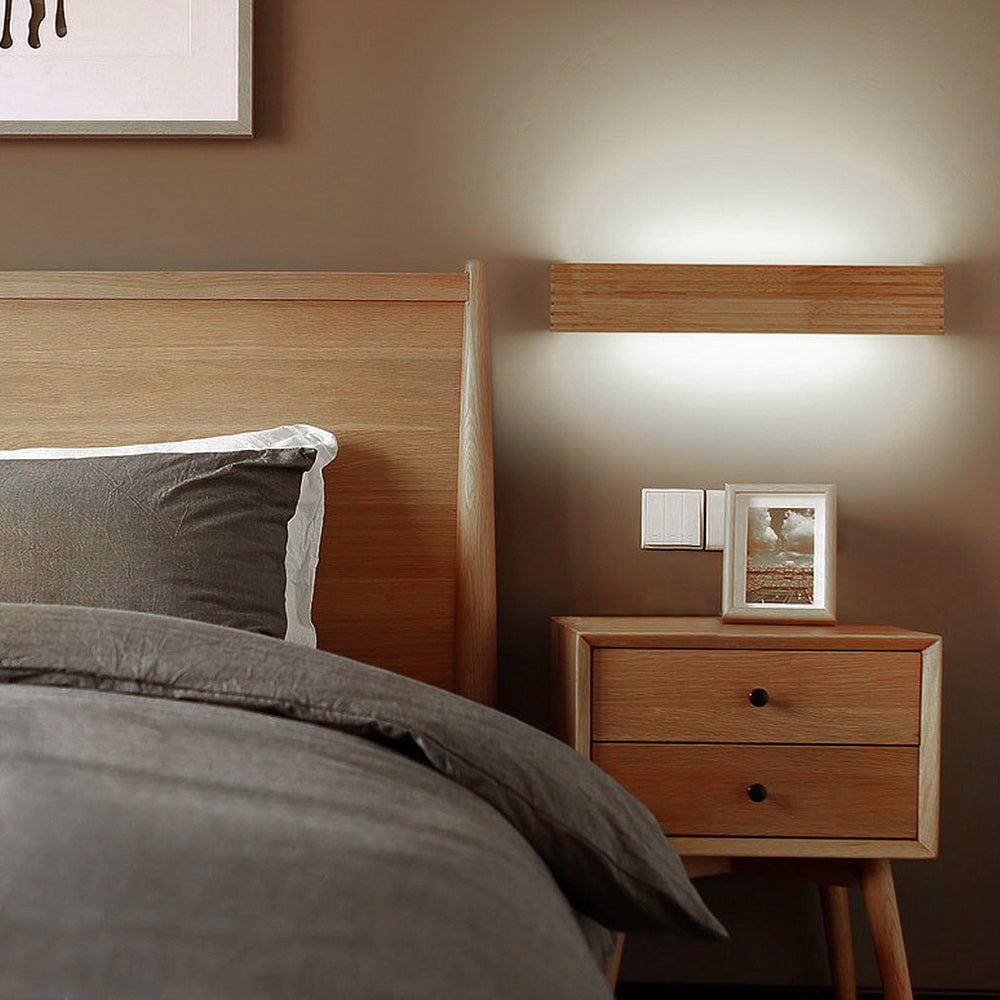 Applique murale LED en bois | Minimaliste, 35 ou 45 cm