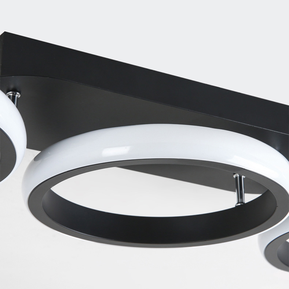 Plafonnier LED à anneaux | Design contemporain épuré