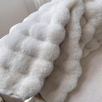 Tapis rond Cloud Comfort | Moelleux à effet bulles, 90 cm
