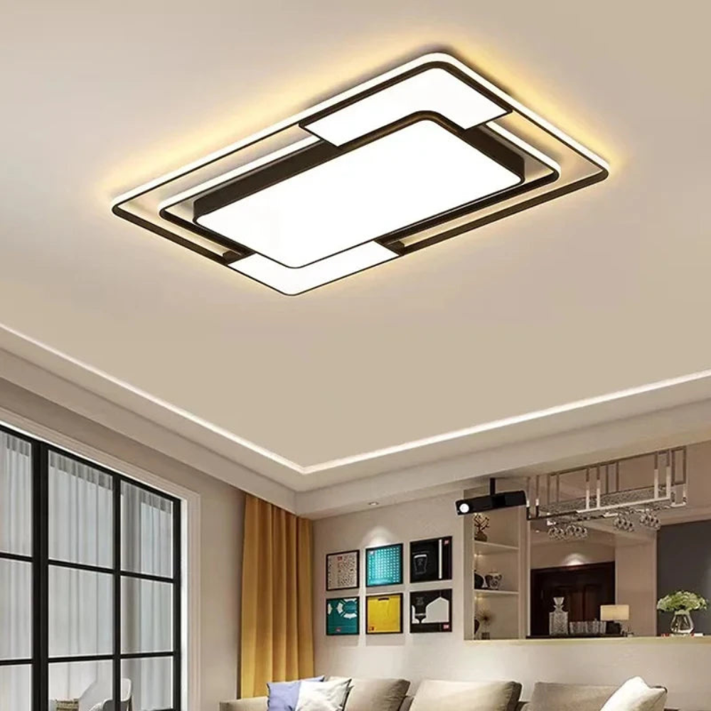 Plafonnier LED géométrique | Télécommande, 3 tailles
